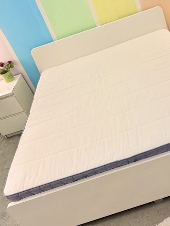 Khobar, Furniture, SAR 800,  Ikea ASKVOLL Bed With VESTMARKA Mattress