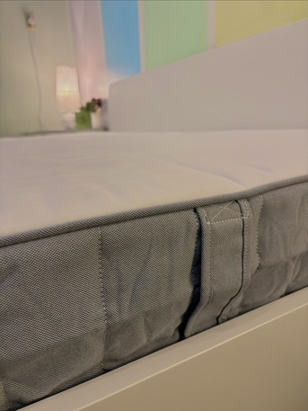 Khobar, Furniture, SAR 800,  Ikea ASKVOLL Bed With VESTMARKA Mattress