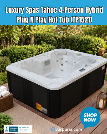 Toronto, Health & Beauty Items, Luxury Spas Tahoe 4-Person Hybrid Plug N Play Hot Tub (TP1521)