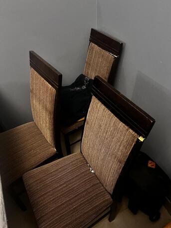 Riyadh, Furniture, SAR 250,  ✨ Malaysian Wood Dining Table Set For Sale ✨