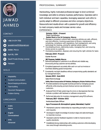 Dammam, Job Seekers, Sales Mange, Document Controller,  Team Leader, Accountant, Fleet Manager, Administrator,