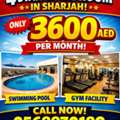 AED 3600/month,  Studio,  Cheapest 4 Star Hotel Studio For 2 People With Pool, Gym