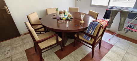 Khobar, Household Items, SAR 550,  Wooden Dining Table With 6 Chair