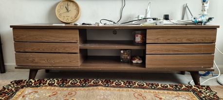 Khobar, Household Items, SAR 100,  Wooden TV Table 6 Month Old.