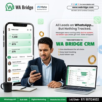 Dubai, Marketing, WhatsApp CRM For Lead Tracking | Never Miss A Customer Again | WA Bridge