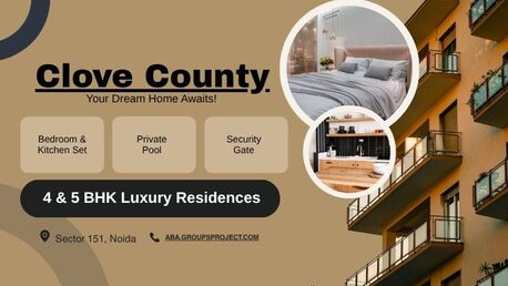Noida, Real Estate For Sale, The Project Offers 4 & 5 BHK Premium Apartments For Luxury Living