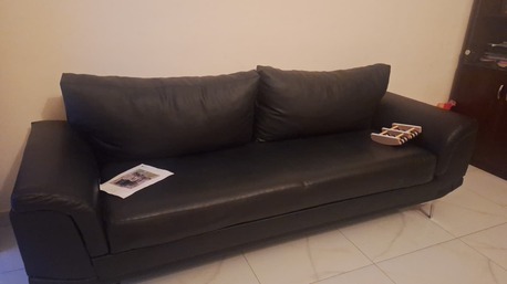 Umm Al Hassam, Furniture, BHD 50020,  Leather Sofa For Sale And Glas Cupboard