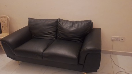 Umm Al Hassam, Furniture, BHD 50020,  Leather Sofa For Sale And Glas Cupboard