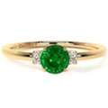 USD 1877,  Stunning Emerald Gold Ring Designs For Women