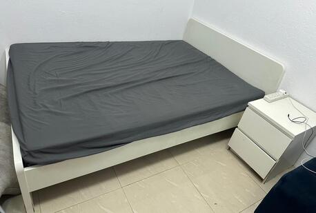 Al Rabie, Furniture, SAR 150,  DOUBLE BED WITH MATTRESS & SMALL DRAWER