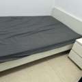 SAR 150,  DOUBLE BED WITH MATTRESS & SMALL DRAWER