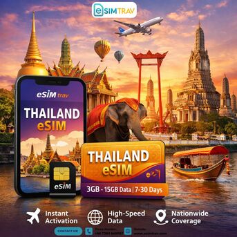 London, Travel, Thailand ESIM For Tourists &ndash; Instant Data, Fast Speeds & Easy Activation