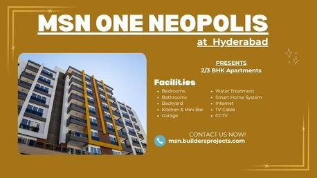 Hyderabad, Real Estate For Sale, 2 BR,  MSN One Neopolis Hyderabad | Perfect Blend Style Comfort