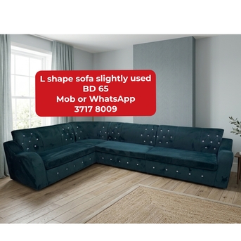 Manama, Furniture, BHD 65,  🌍🌐L Shape Sofa In Good Condition For Sale With Delivery