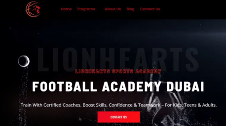 Dubai, Sporting Goods, Football Training Dubai For Kids & Adults | LionHeart Sports