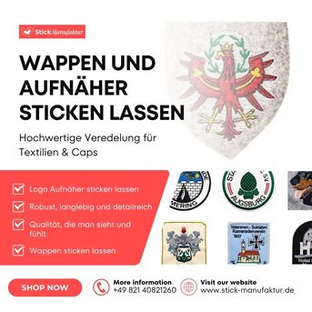 Berlin, Business, Wappen Und Aufn?her Sticken Lassen F?r Textilien Und Caps