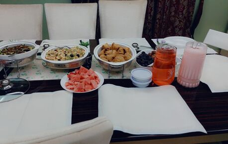 Al Aziziyah, Furniture, SAR 6000,  Dining Table With 6 Chairs + [FREE COVERS]&ndash; Complete Set In Excellent Condition