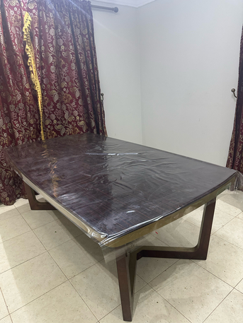 Al Aziziyah, Furniture, SAR 6000,  Dining Table With 6 Chairs + [FREE COVERS]&ndash; Complete Set In Excellent Condition