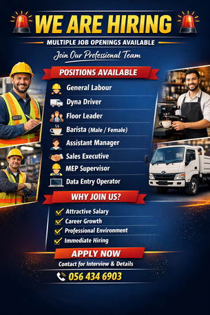 Riyadh, Jobs, MULTIPLE JOBS OFFERING