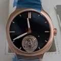 AED 56000,  Preowned Laurent Ferrier Galet Tourbillon &mdash; Rose Gold | Black Dial | Blue Strap