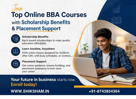 New Delhi, Education, Join Top Online BBA Courses With Scholarship Benefits And Placement Support