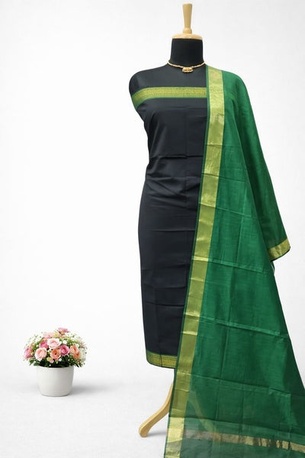 New Delhi, Clothing & Accessories, INR 1499,  Lucknow Chikankari Hand Embroidery Pure Cotton 3 Pc Salwar Suit &ndash; Leheriya