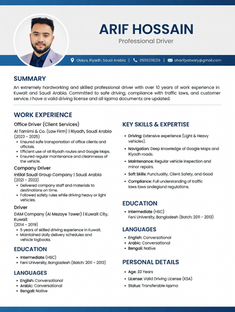 Riyadh, Job Seekers, Driver