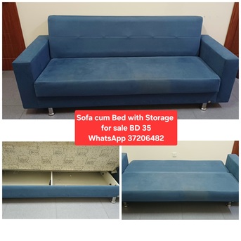 Manama, Furniture, BHD 35,  ✅️ Sofa Cum Bed With Storage For Sale In Good Condition With Delivery