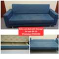 BHD 35,  ✅️ Sofa Cum Bed With Storage For Sale In Good Condition With Delivery
