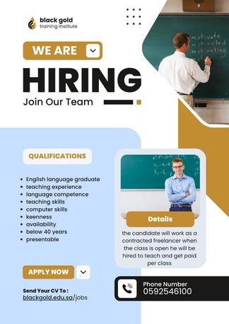 Qatif, Jobs, English Teachers - Part Time- Contractual