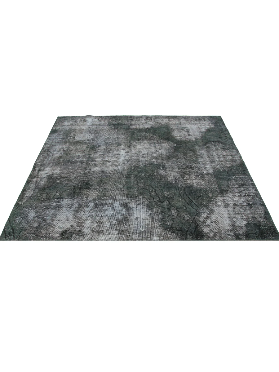 New York, Furniture, USD 480,  6x6 Square Vintage Distressed Overdyed Persian Rug - 109692