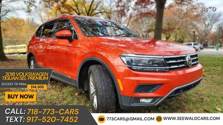New York, Vehicles, Cars & Trucks , USD 14500,  Volkswagen Tiguan Sel Premium,  2018,  Automatic,  101388 KM,  FOR SALE!  63k TN Miles - 7 Passenger