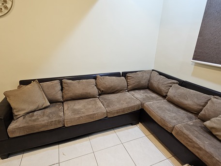 Al Malaz, Furniture, SAR 250,  A Six Seater Sofa , Brown In Color