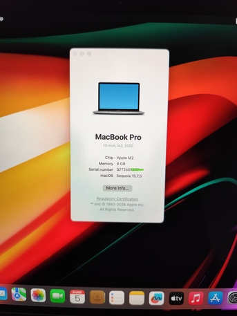 Riyadh, Computers, SAR 3800,  Macbook Pro M2 8GB Ram 512 SSD