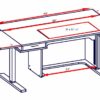 New York, Industrial Machinery, USD 4079,  Model 9100 New Height Adjustable Table