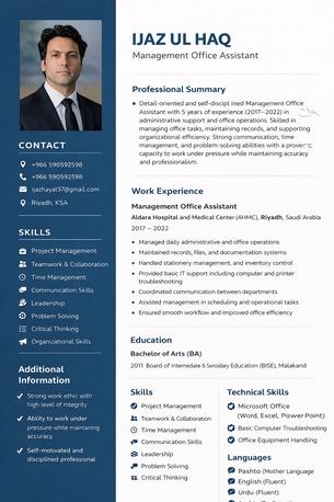 Al Sharafiyah, Job Seekers, Office Assistant