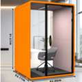 USD 7999,  Medium Soundproof Room With Orange Decorative Sound Absorbing Panels
