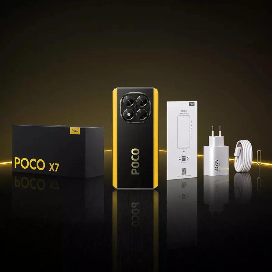 Khobar, Mobile Phones, SAR 1050,  XIAOMI Poco X7 5G + 4G LTE (Global) (512GB + 12GB) Ai Curved 6.67