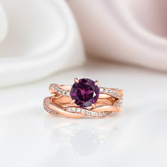 Mississauga, Jewelry, Amethyst And Diamond Bridal Set