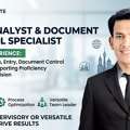 Data Analyst, Data Entry Operator , Document Controller, Supervison , Store Keeper