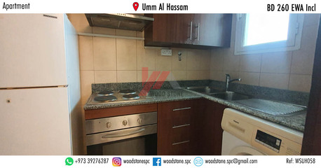 Umm Al Hassam, Apartments/Houses, BHD 260/month,  Furnished,  1 BR,  80 Sq. Meter,  Fully Furnished 1 Bedroom Apartment, Umm Al Hassam - BD 260 Incl WSUH058