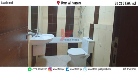 Umm Al Hassam, Apartments/Houses, BHD 260/month,  Furnished,  1 BR,  80 Sq. Meter,  Fully Furnished 1 Bedroom Apartment, Umm Al Hassam - BD 260 Incl WSUH058