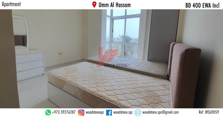 Umm Al Hassam, Apartments/Houses, BHD 400/month,  Furnished,  2 BR,  130 Sq. Meter,  Fully Furnished 2 Bedroom Apartment, Umm Al Hassam - BD 400 Incl WSUH059
