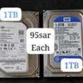 SAR 95,  HDD 1 TERABYTES 2Pcs Available  95sar Each
