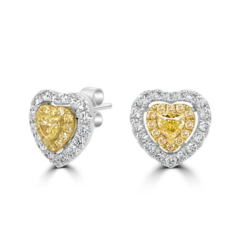 New York, Jewelry, USD 2577,  For Sale: Two-Tone Diamond Statement Earrings
