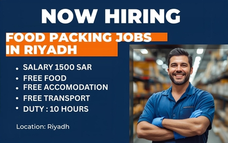 Riyadh, Jobs, FOOD PACKING JOB HIRING