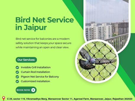 Jaipur, Business, Top Bird Net Service In Jaipur For Homes