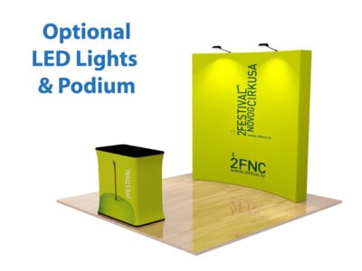 San Francisco, Printing, Order Velcro Fabric Pop Up Display Curve From PrintMagic