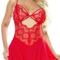 GBP 47,  Red Babydoll Lingerie &ndash; Soft, Flirty & Romantic Nightwear