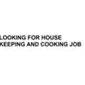 LOOKING FOR  COOK  AND HOUSE KEEPING JOB -